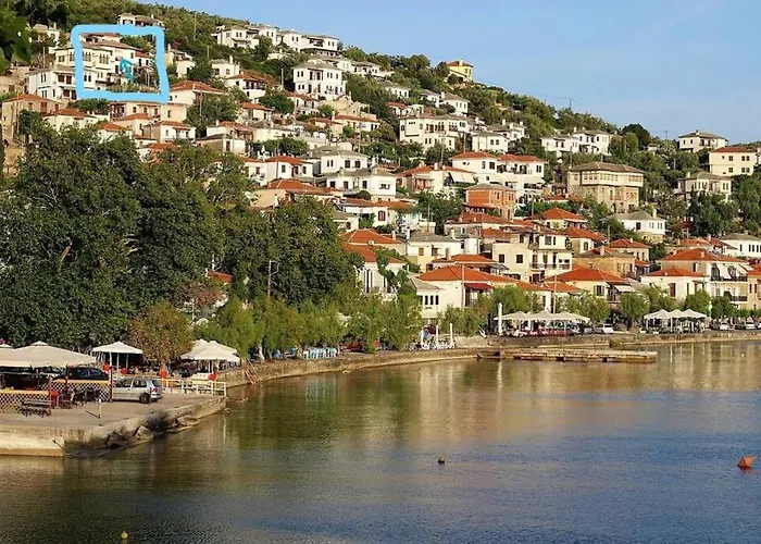 Vakantiehuis Mesonisi με υπέροχη θέα στον παγασητικό!! Áfissos